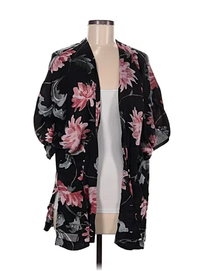 Pre-owned Lc Lauren Conrad 3/4 Sleeve T-shirt In Black