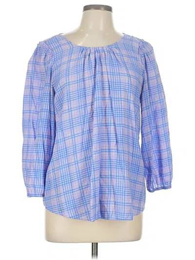 Pre-owned Lc Lauren Conrad 3/4 Sleeve T-shirt In Blue