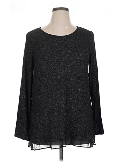 Pre-owned Lc Lauren Conrad 3/4 Sleeve T-shirt In Gray