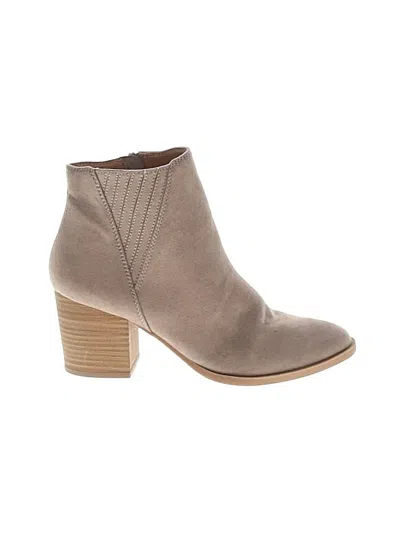 Pre-owned Lc Lauren Conrad Ankle Boots In Gray