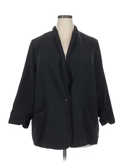 Pre-owned Lc Lauren Conrad Blazer Jacket In Black