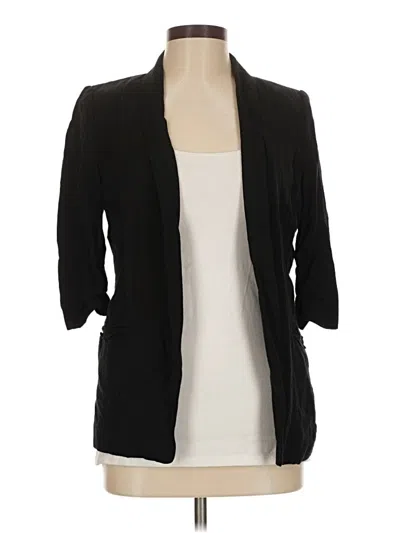 Pre-owned Lc Lauren Conrad Blazer Jacket In Black