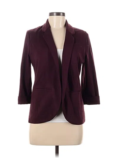 Pre-owned Lc Lauren Conrad Blazer Jacket In Burgundy