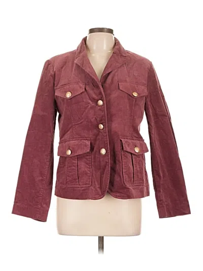 Pre-owned Lc Lauren Conrad Blazer Jacket In Burgundy