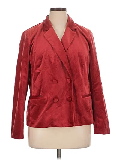 Pre-owned Lc Lauren Conrad Blazer Jacket In Red
