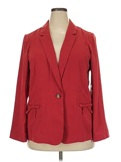 Pre-owned Lc Lauren Conrad Blazer Jacket In Red