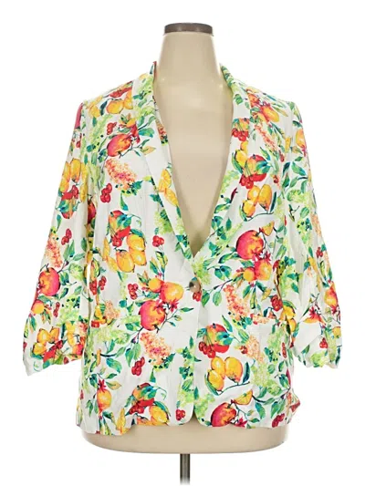 Pre-owned Lc Lauren Conrad Blazer Jacket In White