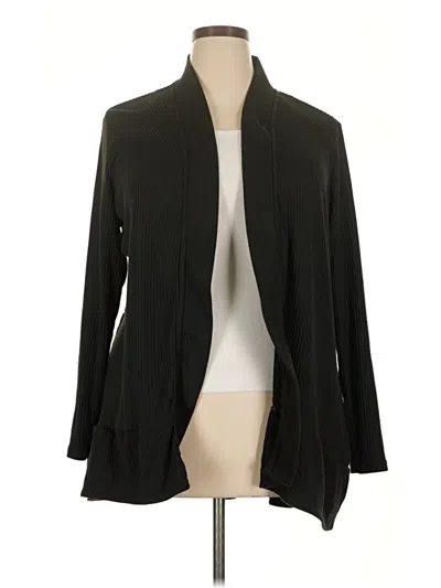 Pre-owned Lc Lauren Conrad Cardigan Sweater In Black