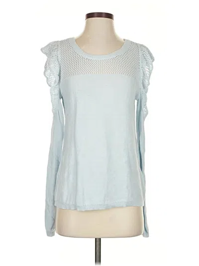 Pre-owned Lc Lauren Conrad Cardigan Sweater In Blue