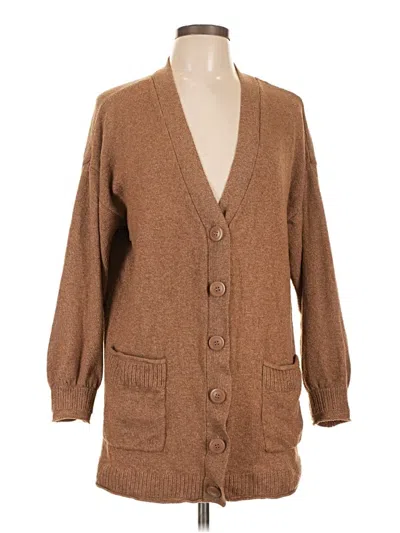 Pre-owned Lc Lauren Conrad Cardigan Sweater In Brown