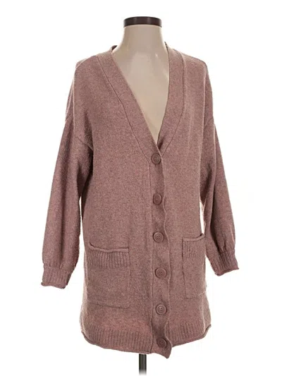 Pre-owned Lc Lauren Conrad Cardigan Sweater In Brown