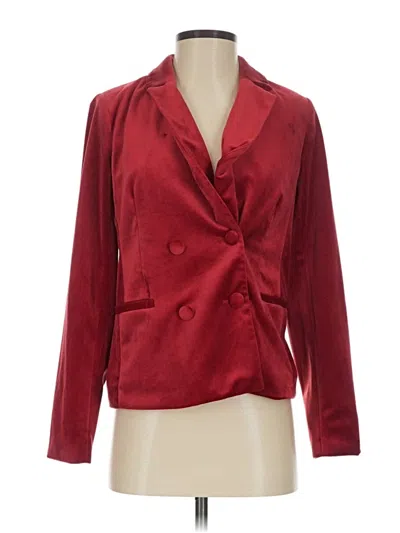 Pre-owned Lc Lauren Conrad Cardigan Sweater In Burgundy