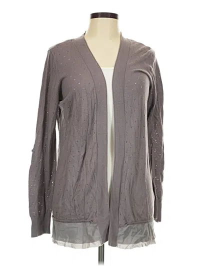 Pre-owned Lc Lauren Conrad Cardigan Sweater In Gray