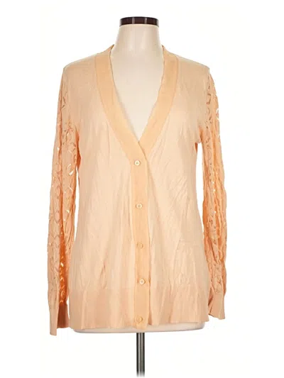 Pre-owned Lc Lauren Conrad Cardigan Sweater In Tan