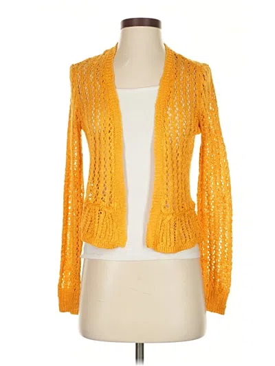 Pre-owned Lc Lauren Conrad Cardigan Sweater In Yellow