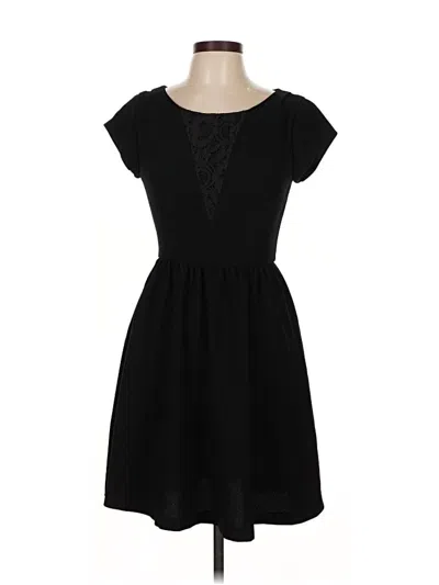 Pre-owned Lc Lauren Conrad Casual Dress In Black