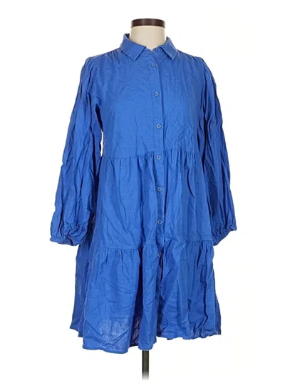 Pre-owned Lc Lauren Conrad Casual Dress In Blue