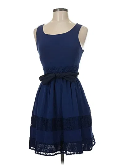 Pre-owned Lc Lauren Conrad Casual Dress In Blue