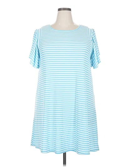 Pre-owned Lc Lauren Conrad Casual Dress In Blue