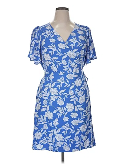 Pre-owned Lc Lauren Conrad Casual Dress In Blue