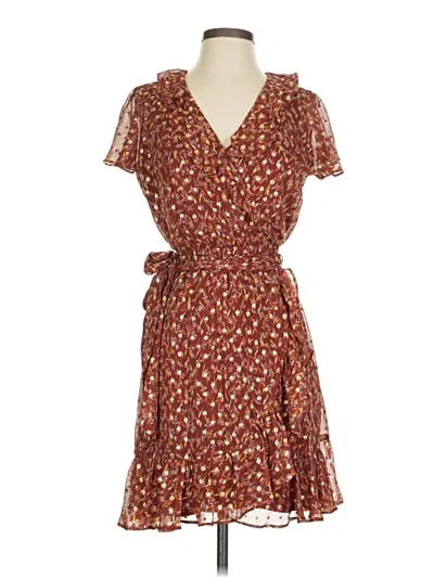 Pre-owned Lc Lauren Conrad Casual Dress In Brown