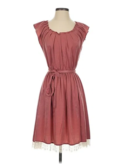 Pre-owned Lc Lauren Conrad Casual Dress In Burgundy