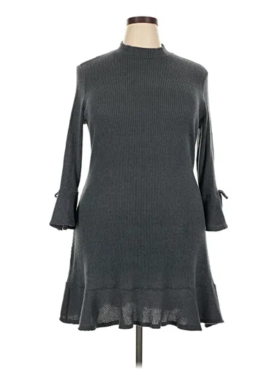 Pre-owned Lc Lauren Conrad Casual Dress In Gray
