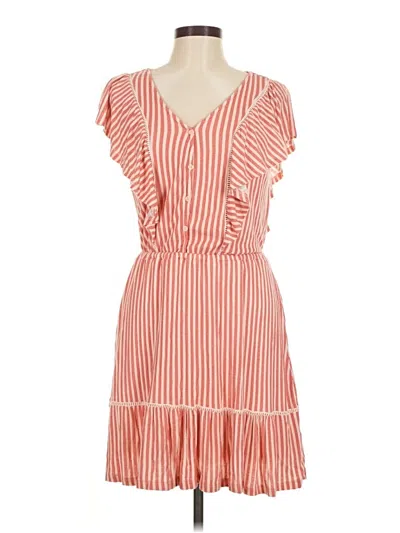 Pre-owned Lc Lauren Conrad Casual Dress In Orange