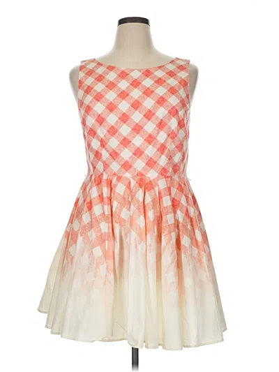 Pre-owned Lc Lauren Conrad Casual Dress In Orange
