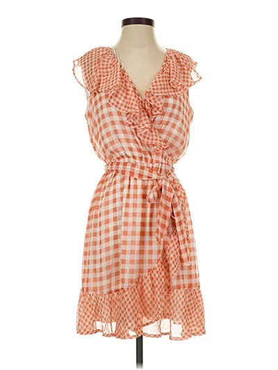 Pre-owned Lc Lauren Conrad Casual Dress In Orange