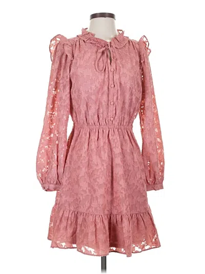 Pre-owned Lc Lauren Conrad Casual Dress In Pink