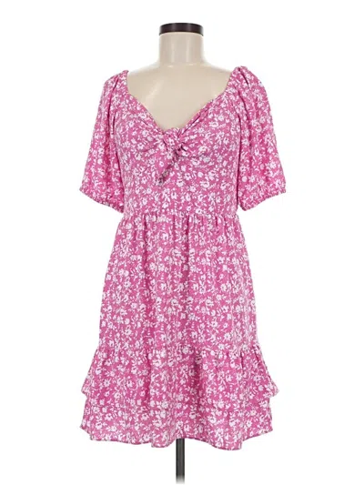 Pre-owned Lc Lauren Conrad Casual Dress In Pink