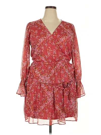 Pre-owned Lc Lauren Conrad Casual Dress In Red