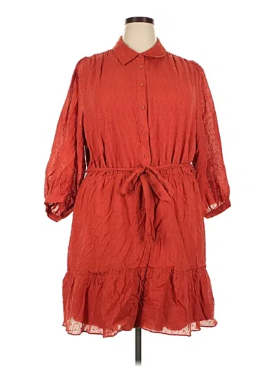 Pre-owned Lc Lauren Conrad Casual Dress In Red