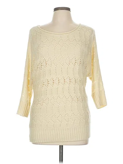 Pre-owned Lc Lauren Conrad Casual Dress In White