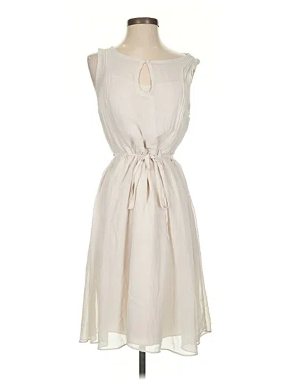 Pre-owned Lc Lauren Conrad Casual Dress In White