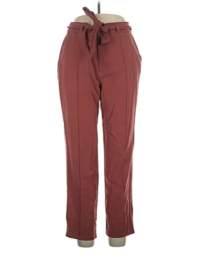 Pre-owned Lc Lauren Conrad Casual Pants In Burgundy