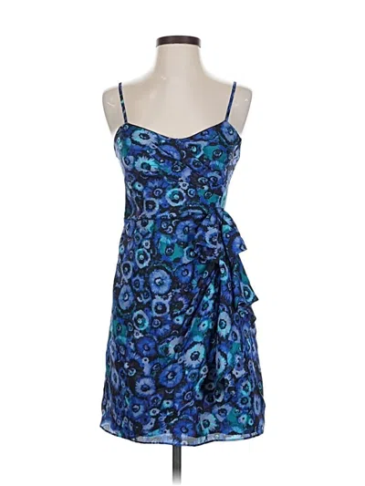Pre-owned Lc Lauren Conrad Cocktail Dress In Blue