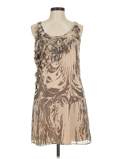 Pre-owned Lc Lauren Conrad Cocktail Dress In Brown