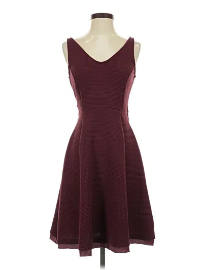 Lc Lauren Conrad Cocktail Dress In Burgundy