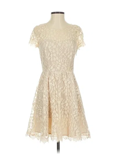 Pre-owned Lc Lauren Conrad Cocktail Dress In White
