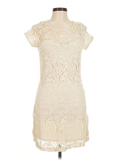 Pre-owned Lc Lauren Conrad Cocktail Dress In White