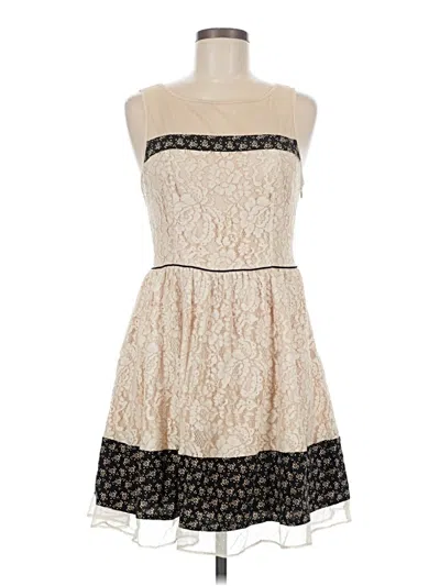 Pre-owned Lc Lauren Conrad Cocktail Dress In White