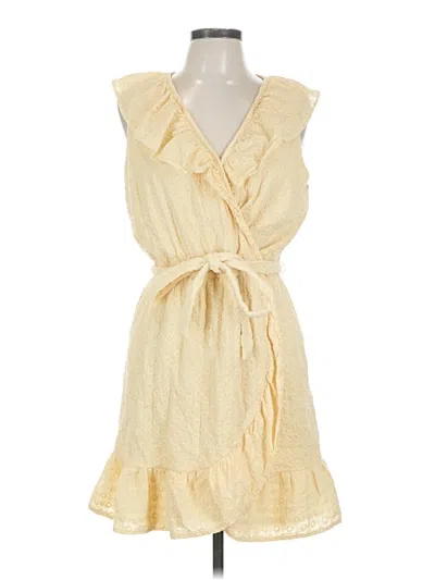 Pre-owned Lc Lauren Conrad Cocktail Dress In Yellow