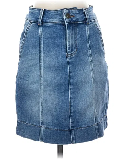 Pre-owned Lc Lauren Conrad Denim Skirt In Blue