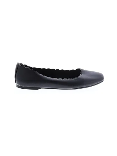Pre-owned Lc Lauren Conrad Flats In Black