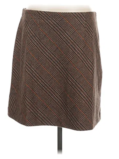 Pre-owned Lc Lauren Conrad Formal Skirt In Brown