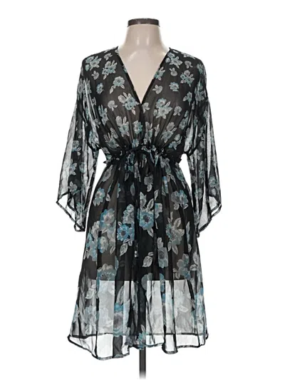 Pre-owned Lc Lauren Conrad Kimono In Black