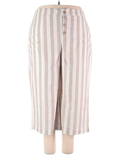 Pre-owned Lc Lauren Conrad Linen Pants In Silver