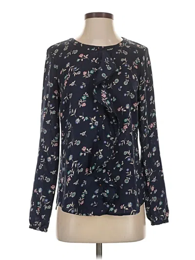 Pre-owned Lc Lauren Conrad Long Sleeve Blouse In Blue